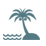 blue palm icon